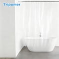 thumbnail image 5 of Tripumer Clear Shower Curtain 70 x 70 inch Plastic Shower Liner Waterproof Fabric for Bathroom, 5 of 7