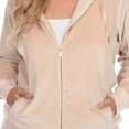 thumbnail image 5 of White Mark Women's Plus Size 2 Piece Velour Tracksuit Set, 5 of 5
