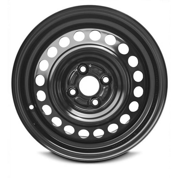 For 2009 Honda Fit 15 Inch Painted Black Rim - OE Direct Replacement - Road Ready Car Wheel
