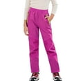 thumbnail image 3 of Gelikeya Kids Snow Pants Girls Boys Waterproof Ski Pants Youth Winter Warm Lined Hiking Trousers Softshell Snowpants, Hot Pink & 7-8 Years, 3 of 6