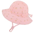 thumbnail image 2 of Children Summer Adjustable Fisherman Hat Babys Outdoor Sun Breathable Sunshade Beach Hat,3-6 Years,Pink Hat, 2 of 4