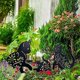 thumbnail image 2 of Estatuas de metal decorativas para jardín de gato, 3 piezas, silueta hueca de gato, decoraciones de estaca con forma de animal, negro, 2 of 3