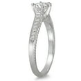 thumbnail image 2 of SZUL Women's 1 Carat TW Diamond Antique Ring in 10K White Gold (J-K-L Color, I2-I3 Clarity), 2 of 3