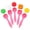 Strawberry, variant on vlrwzc Moon Cake Mould, 5 Pcs Mooncake Molds for Chinese Mid-Autumn DIY Pastry Tool Round Square Flower Moon Cake Maker Cookie Stamps