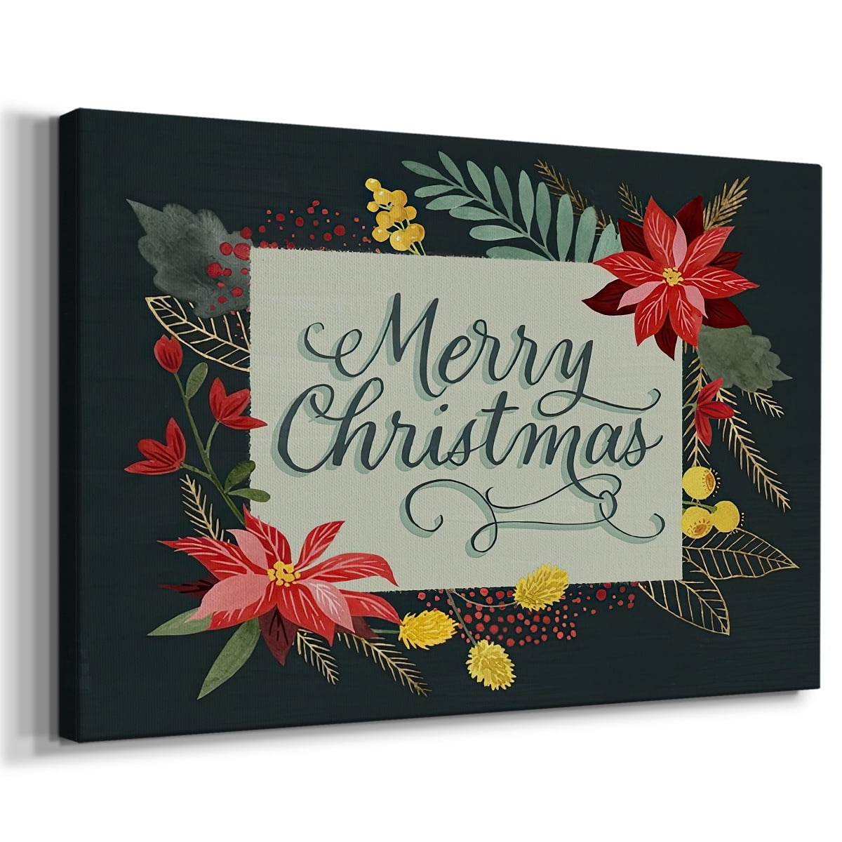 Bright Christmas Night Collection A- Gallery Wrapped Canvas