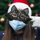 thumbnail image 4 of Máscara facial de cosplay para mujer, con venda para los ojos, accesorio de disfraz de animal, de encaje negro con pelo, 4 of 9