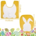 thumbnail image 1 of Decoración de baño de Pascua, juego de baño festivo, diseño de dos piezas, temática primaveral, decoración de baño para el hogar, adorno festivo para baño, detalles de temporada de Pascua, 1 of 9