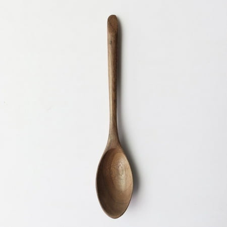 

Natural Wooden Walnut Spoon Fork Dinner Eating Drinking Soups Poon Salad Fork Tableware Handmade Household Kichen Tools A