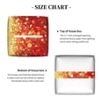 thumbnail image 4 of Goofa Red Gold Glitter Tissue Box Cover PVC Leather Tissue Holder Square Facial Tissue Case Facial Paper Organizer Dispenser for Bathroom, Vanity Countertop, 4 of 8