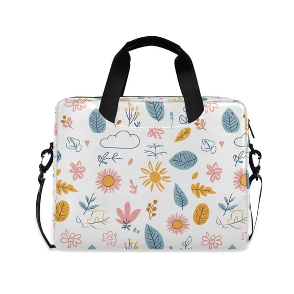 FORMRS 16" Laptop Bag Carrying Sleeve Case with Handle Travel Shoulder Briefcase, Cartoon Doodles