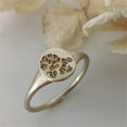 thumbnail image 1 of EGNMCR Rings Fashion Trend Metal Retro Geometric Gold Knuckle Flower Jewelry Gift 5PC rings, 1 of 5
