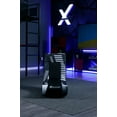 X Rocker Solo 2.0 Audio Floor Rocker Gaming Chair, Black Mesh 29.33" x 14.96" x 24.21"