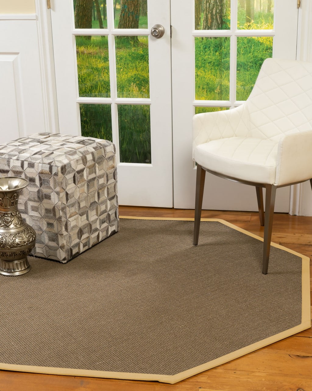 Natural Area Rugs Dalton Custom Sisal Rug, 7', Octagon Extra Wide