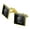 Gold, variant on Carved One Shot Kill USA Flag Skull Tactical Square Cufflink Set - Silver or Gold