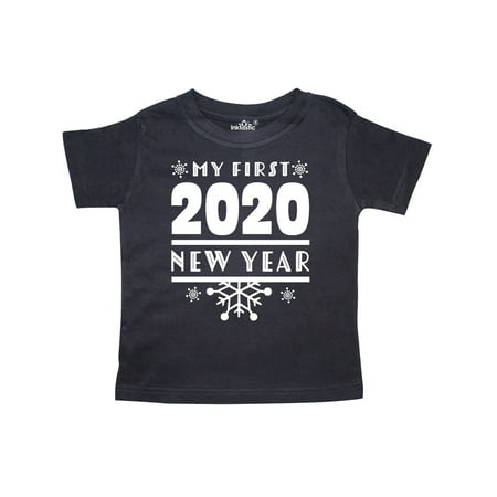 My 1st New Year 2020 with Snowflakes in White Toddler T-Shirt