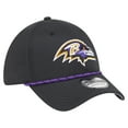 thumbnail image 3 of Men's New Era Black Baltimore Ravens Perforated 39THIRTY Flex Hat, 3 of 5