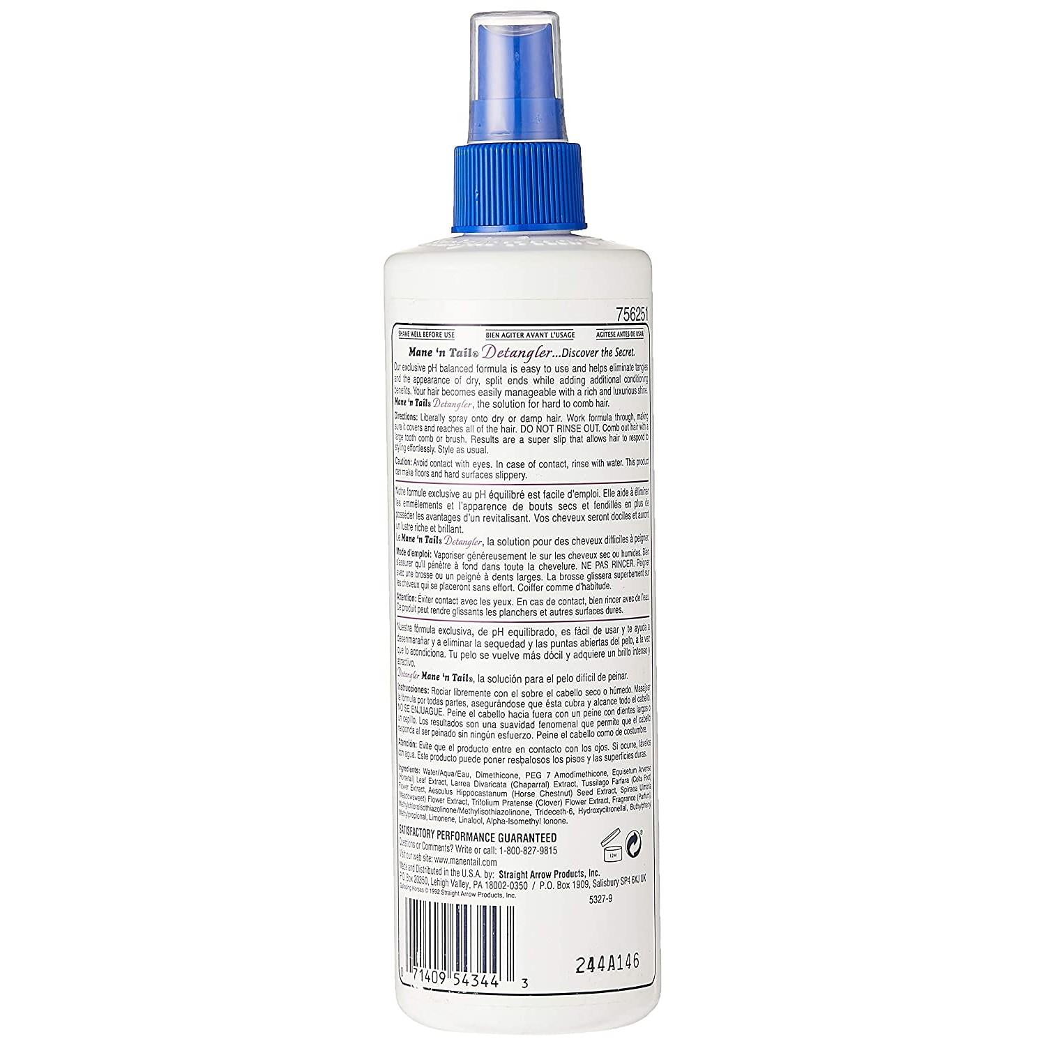 Mane N Tail Detangler Spray, 12 Oz., Pack of 3