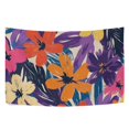 thumbnail image 6 of Yayeee Tapestry Wall Hanging for Bedroom 60" x 40" Living Room Home Wall Art Decor, Colorful Painted Flowers Pattern, 6 of 7