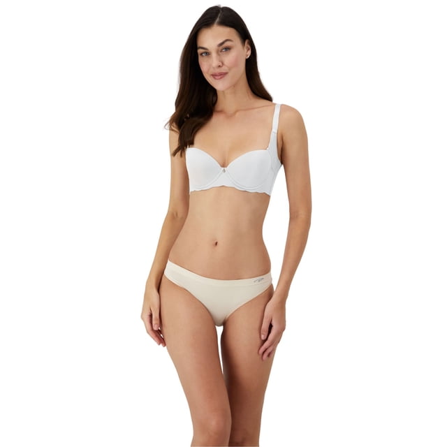 Brasier Liso para Mujer - PLAYTEX - Side Smoothing - Espalda en U - Soporte Cómodo - Modelo 52118 - Estilo Moldeador - Color Blanco - Talla 36C
