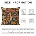 thumbnail image 5 of ONETECH Mushroom Cottagecore Throw Pillow Covers ,Retro 1970s Hippie Mushroom Decorate Pillow Case for Home Bedroom Living Room Office,Gift for Mushroom Lovers, 5 of 5