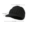 thumbnail image 2 of iHPH7 Womens Hats with Brim Winter Caps for Women Beanie Hats for Men Watch Cap Womens Beanie Hats Knit Hat Hats for Women Black 1 One Size, 2 of 5