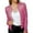 Hot Pink, variant on ZICTH Cardigans for Women Fashion Color Matching Sequin Short Casual Coat Cardigan Sweaters