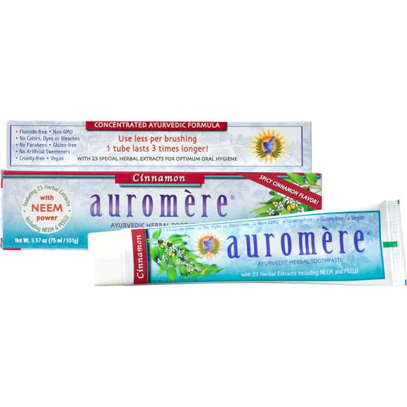 Pasta dental ayurvédica de canela Auromere 101 g vegana