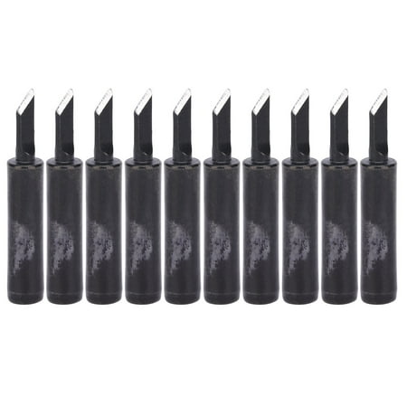 

10Pcs Soldering Iron Tips Inner Heating Type Black Welding Replacement 900MT1.5SK