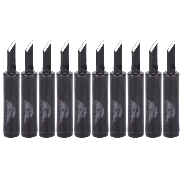 10 Unids Puntas de Soldadura de Hierro Zhivalor 900M-T-1.5SK Negro