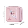thumbnail image 3 of Bdday P U Simples Storage Jewelry Box 26 Printed Letter Jewelry Box Portable Jewelry Storage Box Earrings Ring Box, 3 of 4