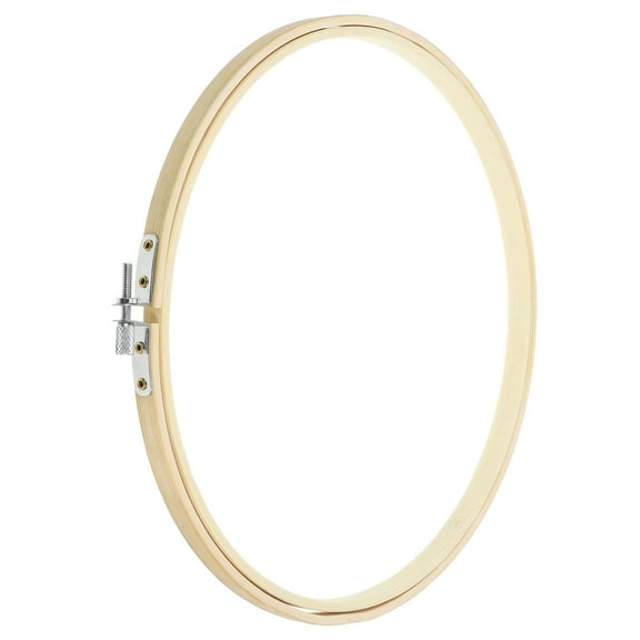 Soimiss Wooden Embroidery Hoops Golden Great for Crafts and Display Frame