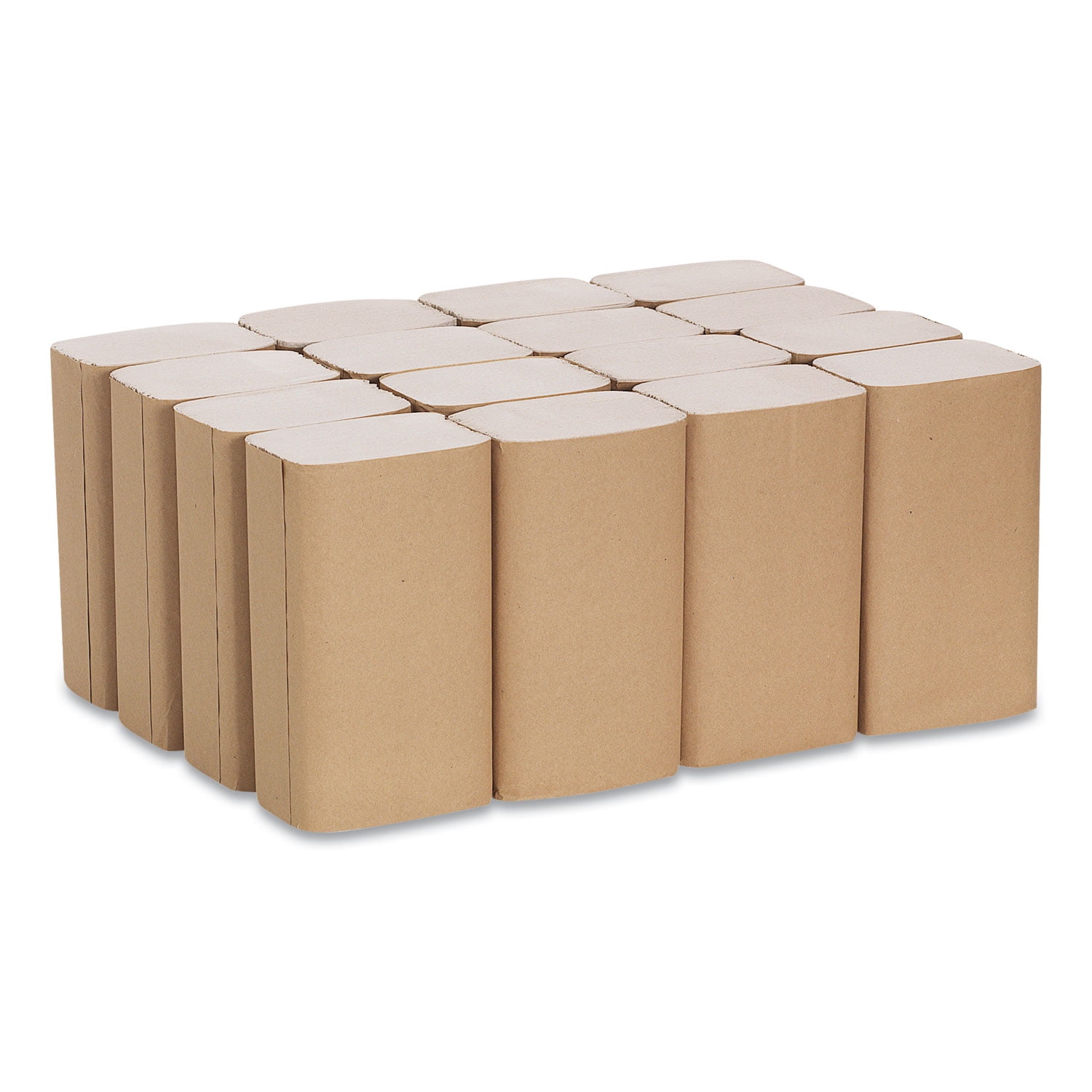 Georgia-Pacific Pacific Blue Basic S-Fold Paper Towels, 10 1/4x9 1/4, Brown, 250/Pack, 16 PK/CT (23504)
