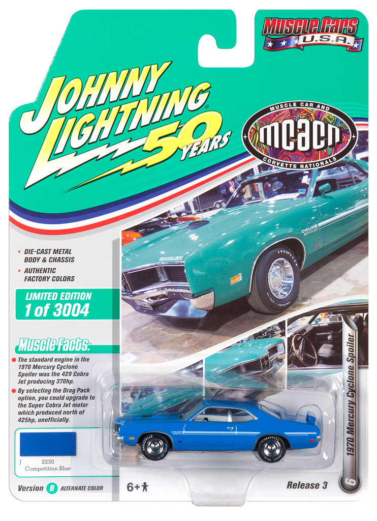 Johnny lightning muscle cars usa 1970 mercury cyclone spoiler ng114