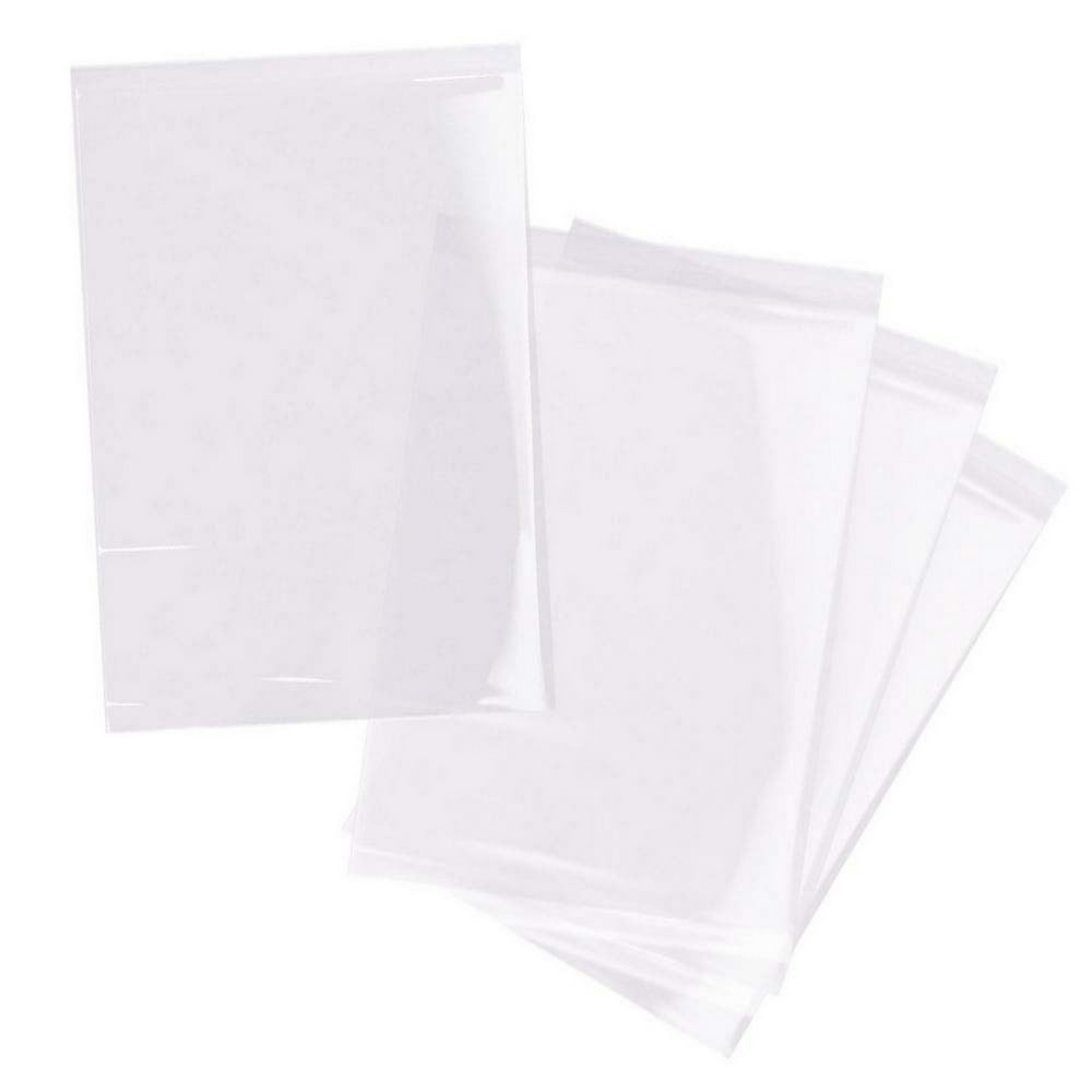 100-Pack Resealable Clear Zip Bags for T-Shirts, Photo Framing Mattes ...