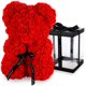 thumbnail image 1 of Oso rosa, oso de peluche, oso de flores artificiales, regalo del día de San Valentín oso rosa burbuja flor oso simulación flor inmortal abrazo oso juguete Zhivalor HMHZ1515-2, 1 of 4