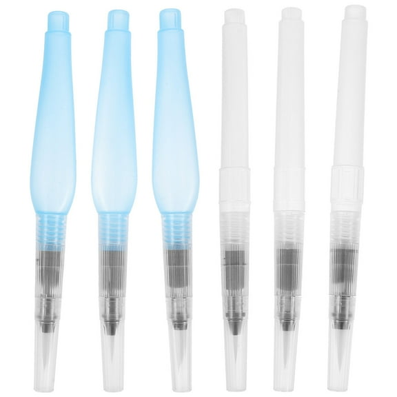 6Pcs Empty Watercolor Pen Refillable Watercolor Brush Watercolor Art Brush Water Color Pen for Painting
