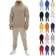 thumbnail image 2 of TrdSipl Track Suits for Men 2 Pieces Hoodie with Sweatpants Sets Workout Jogging Sweatsuit Sets for Men Loose Comfortable Athletic Suit Sets, 2 of 8