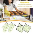 thumbnail image 5 of Cauagu Frogs and Dragonflies Print Oven Mitts and Pot Holders 4 pcs Set,Extra Thicken Long Kitchen Oven Glove Potholders BBQ Gloves-Oven Mitts and Pot Holders(11 Inch), 5 of 6