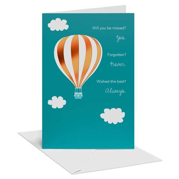 American Greetings Goodbye Card for Anyone (Hot Air Balloon Journey)