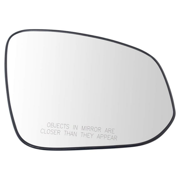 TRQ Exterior Non-Heated Mirror Glass w/ Backing Plate RH Passenger Side for Rav4 MGA07291