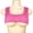Hot Pink, variant on Ultra Short Solid Round‑Neck Crop Tank Top Super Short Seamless Stretch Fabric Lightweight Breathable Trendy Layering Piece For Festival Beach Club And Casual Summer Looks Wine M