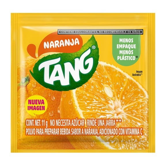 Polvo para preparar bebida Tang sabor naranja 11 g