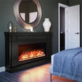 thumbnail image 4 of Elmcroft Wide Mantel with Linear Electric Fireplace, Black Oak, 4 of 9