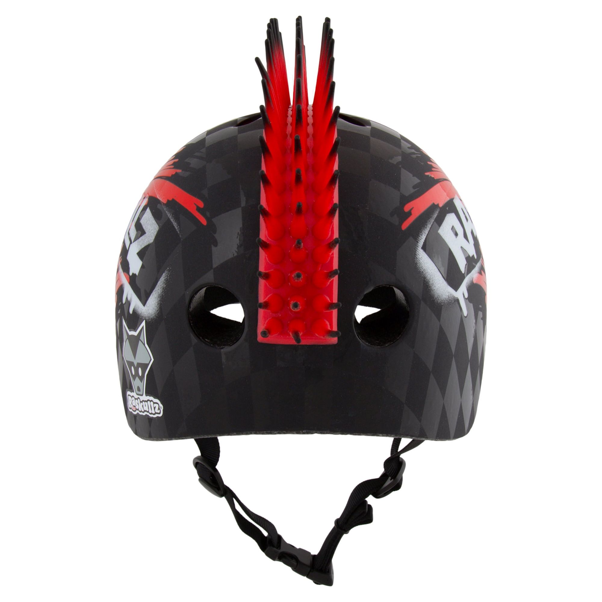 Raskullz Hawk Mohawk Child Bike Helmet, Black photo 3