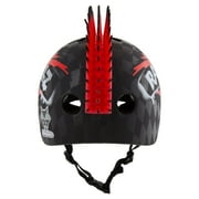 Raskullz Hawk Mohawk Black Bike Helmet, Child 5+ (50-54cm)