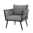 thumbnail image 2 of Webber Outdoor Wicker Club Chairs, Set of 2, Ligh Gray and Dark Gray, 2 of 6