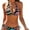 Colored Zebra, variant on SKQIT Women's 2 Piece Swimsuits Triangle Thong Bikini Zebra Striped Bikini Bathing Suits Set
