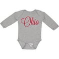 thumbnail image 3 of Inktastic Ohio Boys or Girls Long Sleeve Baby Bodysuit, 3 of 5
