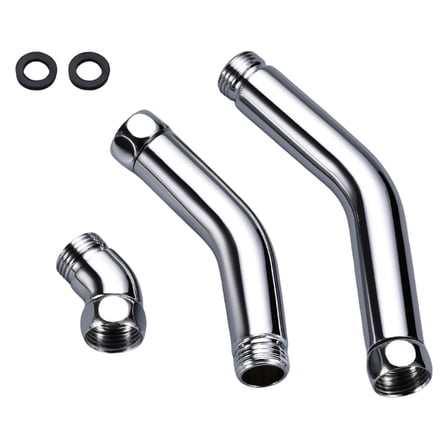 Yammee 3pcs Adjustable Shower Hose Adapter 135 Degree Angle for Handheld Showers