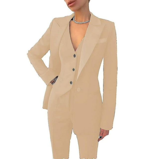 Womens Suit 3-piece Business Formal Work-d